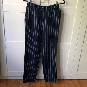 Reformation high-rise linen trousers